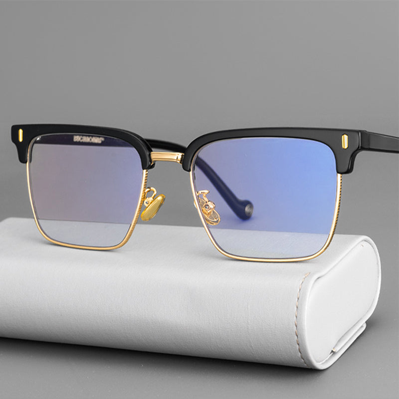 Browline Glasses A3914 - Wide Frames for Men with Larger Heads