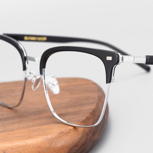 Browline Glasses A3905 - Wide Frames for Men with Larger Heads