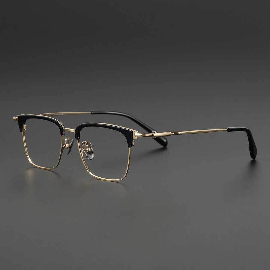 Browline Glasses EF1103 - Wide Frames for Men with Larger Heads