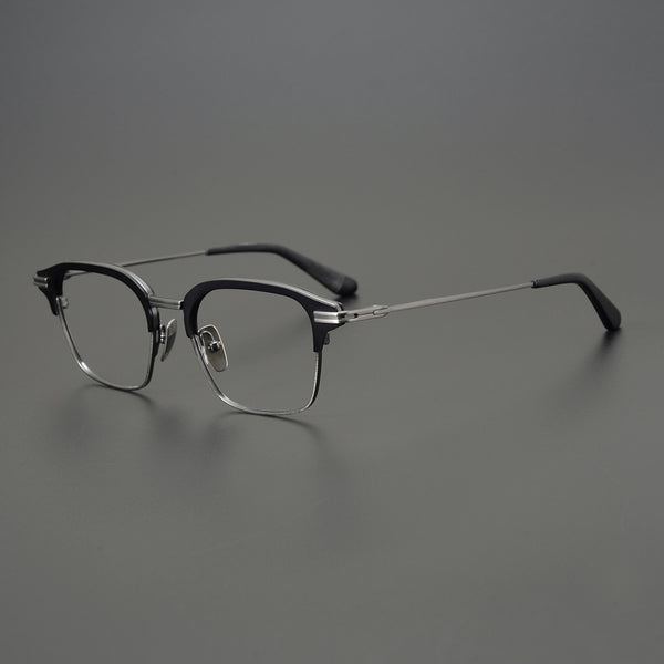Browline Glasses EF1021 - Wide Frames for Men with Larger Heads