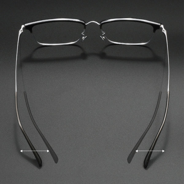 Browline Glasses EF1051 - Wide Frames for Men with Larger Heads
