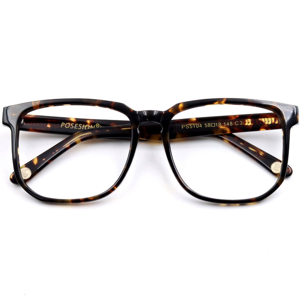 Square Glasses EF1068 - Wide Frames For Men With Larger Heads