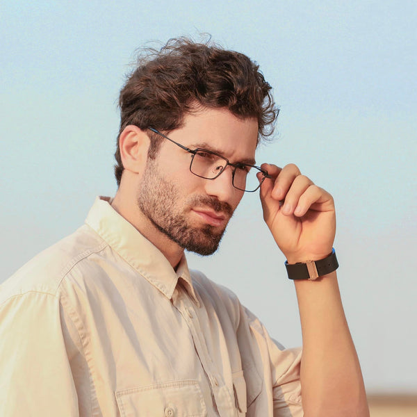 Rectangle Glasses MW1310 - Wide Frames for Men with Larger Heads