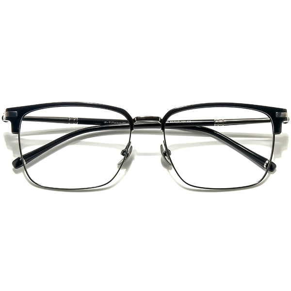 Browline Glasses EF1082 - Wide Frames For Men With Larger Heads