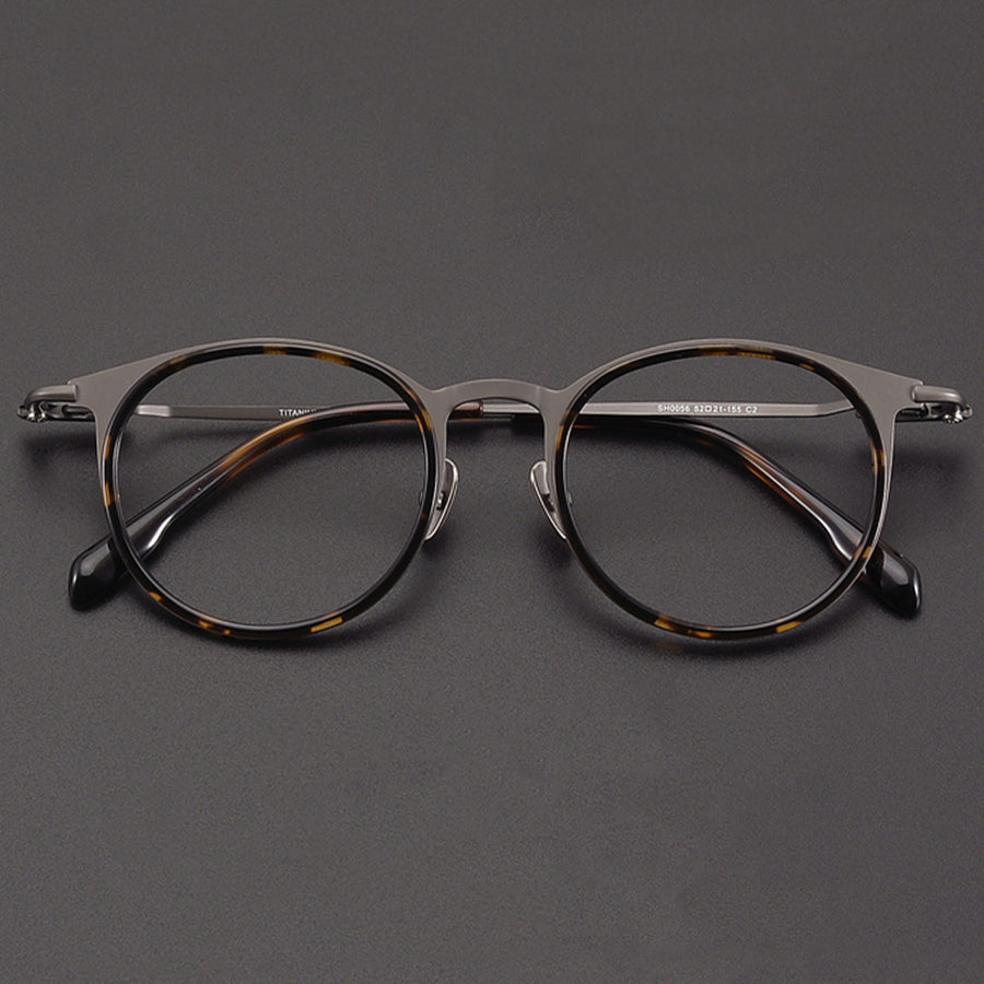 Round Glasses EF1100 - Wide Frames for Men with Larger Heads
