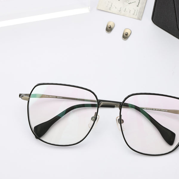 Square Glasses MW1417 - Wide Frames for Men with Larger Heads