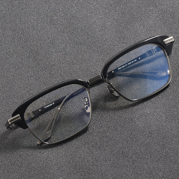 Browline Glasses EF1131 - Wide Frames for Men with Larger Heads