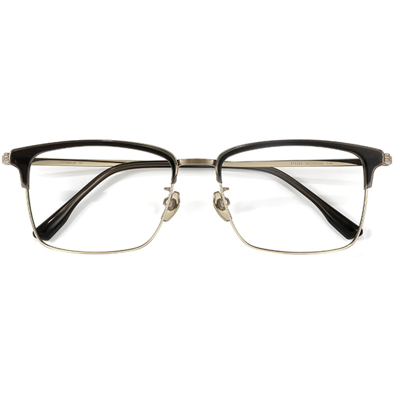 Browline Glasses EF1051 - Wide Frames for Men with Larger Heads