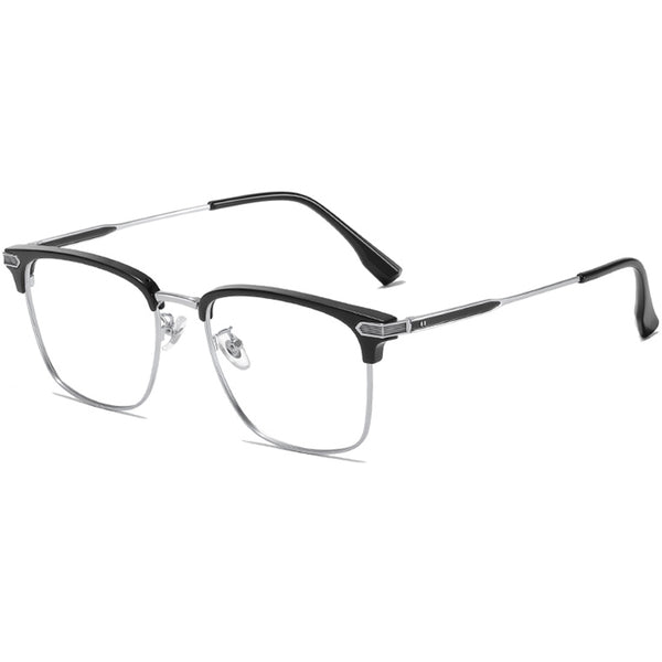 Browline Glasses EF1002 - Wide Frames for Men with Larger Heads