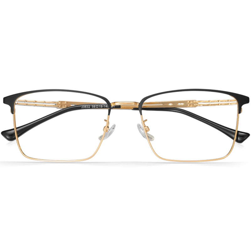 Rectangle Glasses EF1007 - Wide Frames for Men with Larger Heads