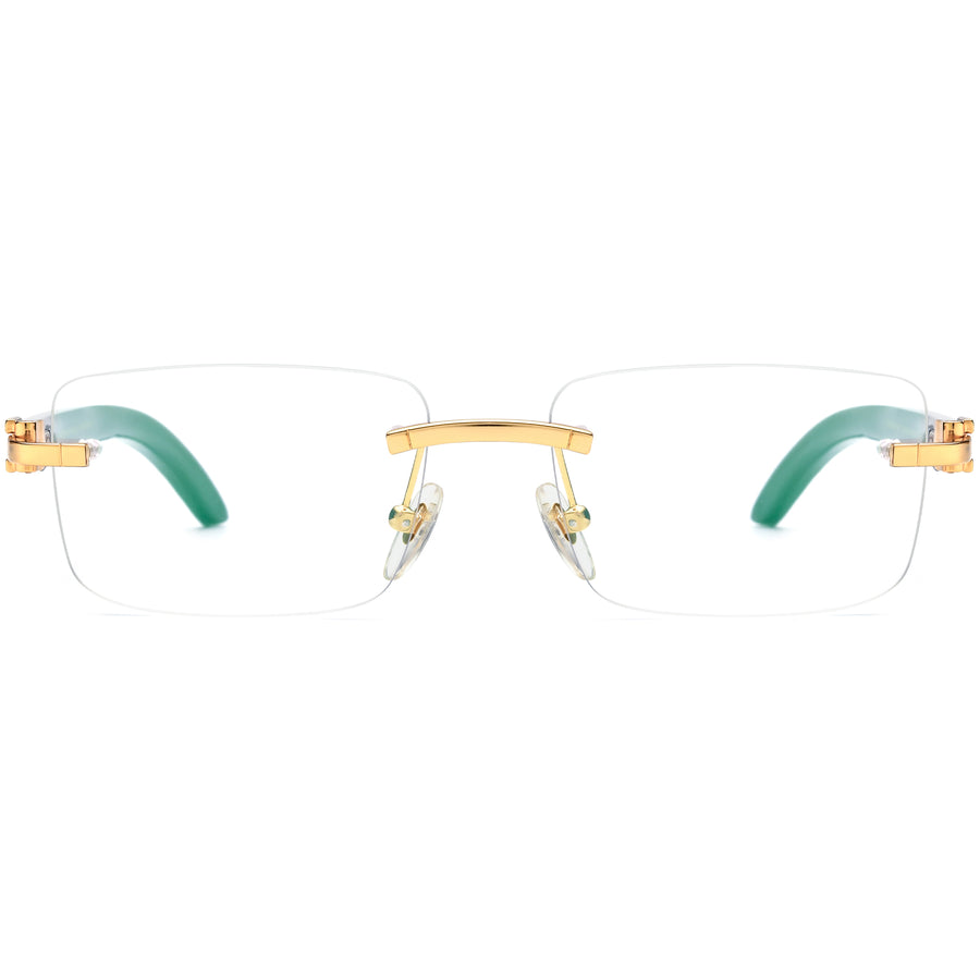 Buffalo Horn Rectangle Glasses BR1309