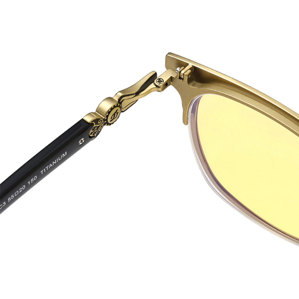 Square Flip Up Glasses EF1088 - Wide Frames For Men With Larger Heads