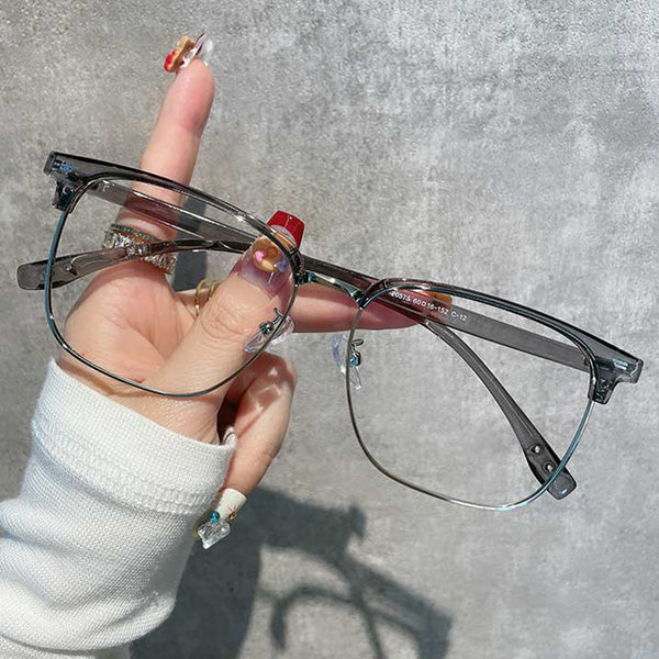 Browline Glasses EF1035 - Wide Frames for Men with Larger Heads
