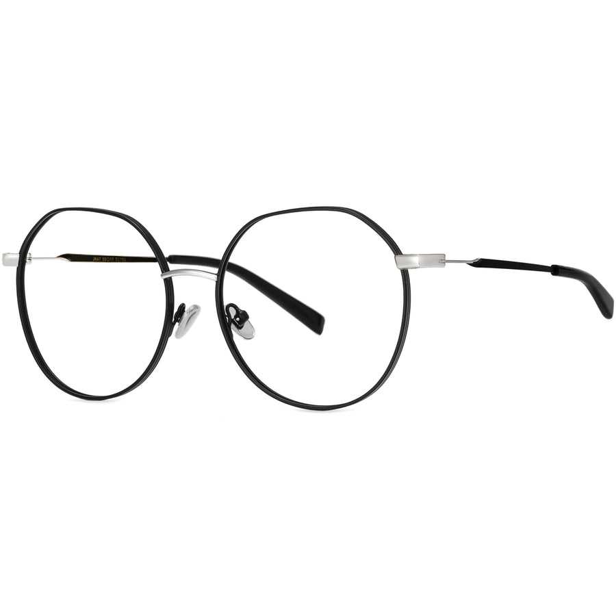 Round Glasses A3878 - Wide Frames for Men with Larger Heads