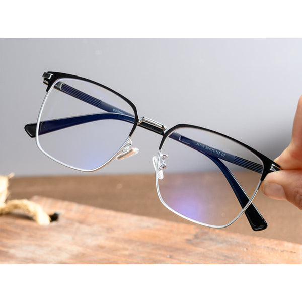 Square Glasses A1042 - Wide Frames for Men with Larger Heads