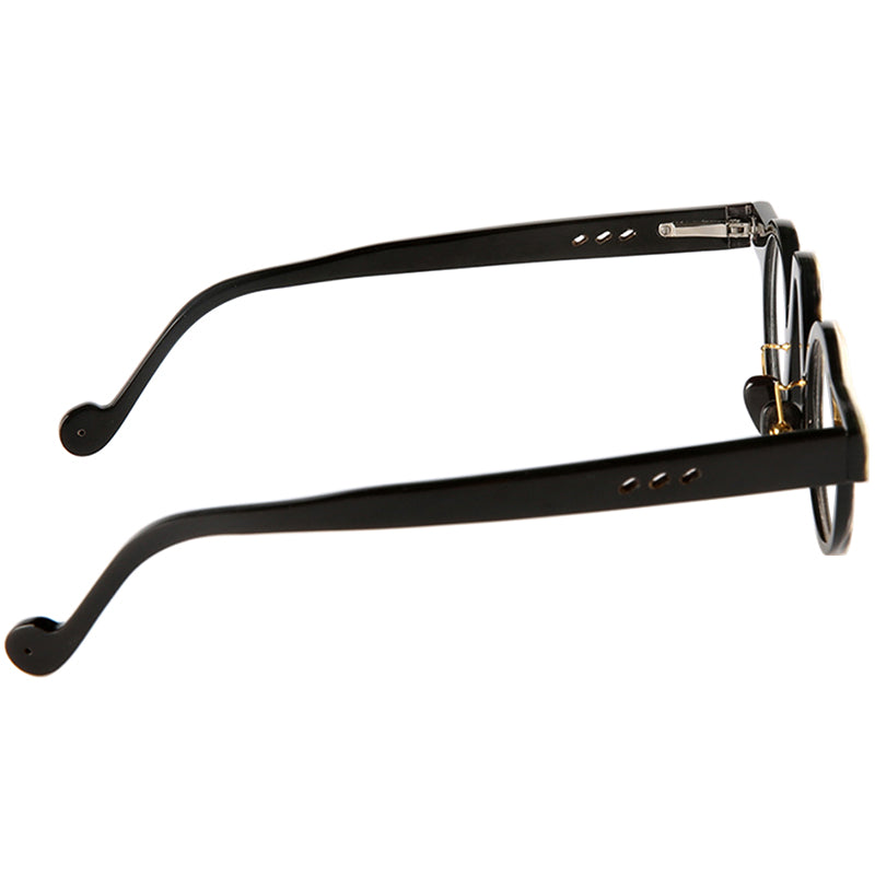 Buffalo Horn Round Glasses NJ1156