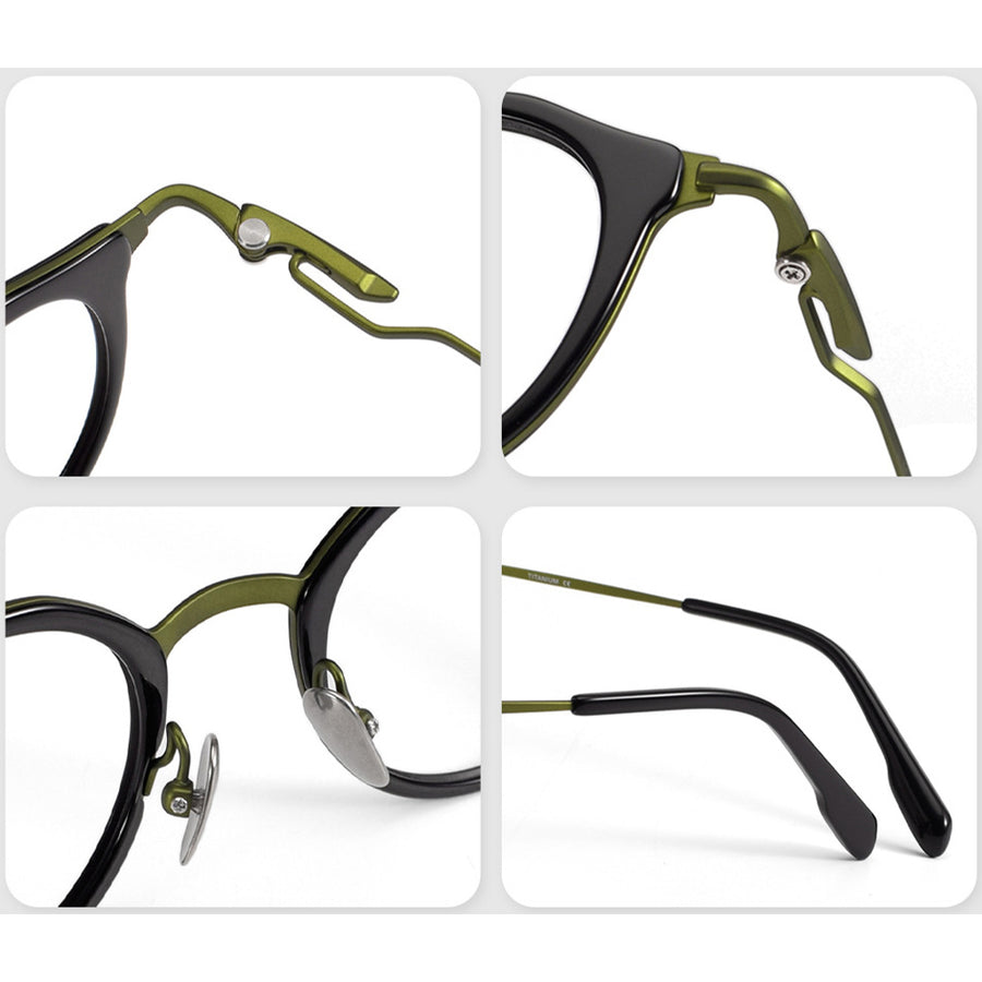 Round Glasses EF1099 - Wide Frames for Men with Larger Heads