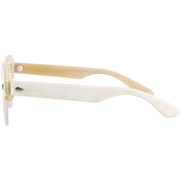 Buffalo Horn Browline Glasses NJ1258