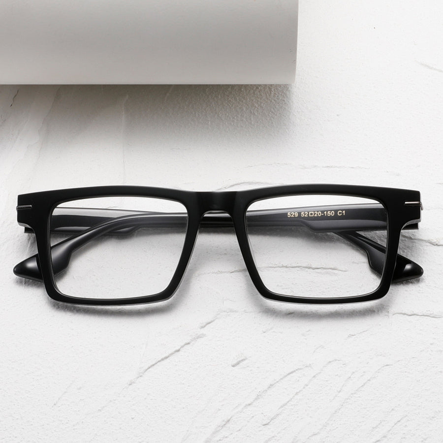 Rectangle Glasses EF1107 - Wide Frames for Men with Larger Heads
