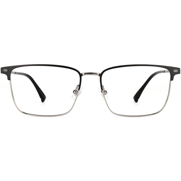 Square Glasses EF1158 - Wide Frames for Men with Larger Heads