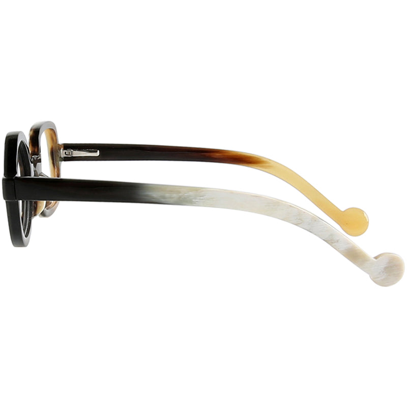 Buffalo Horn Geometric Glasses NJ1232
