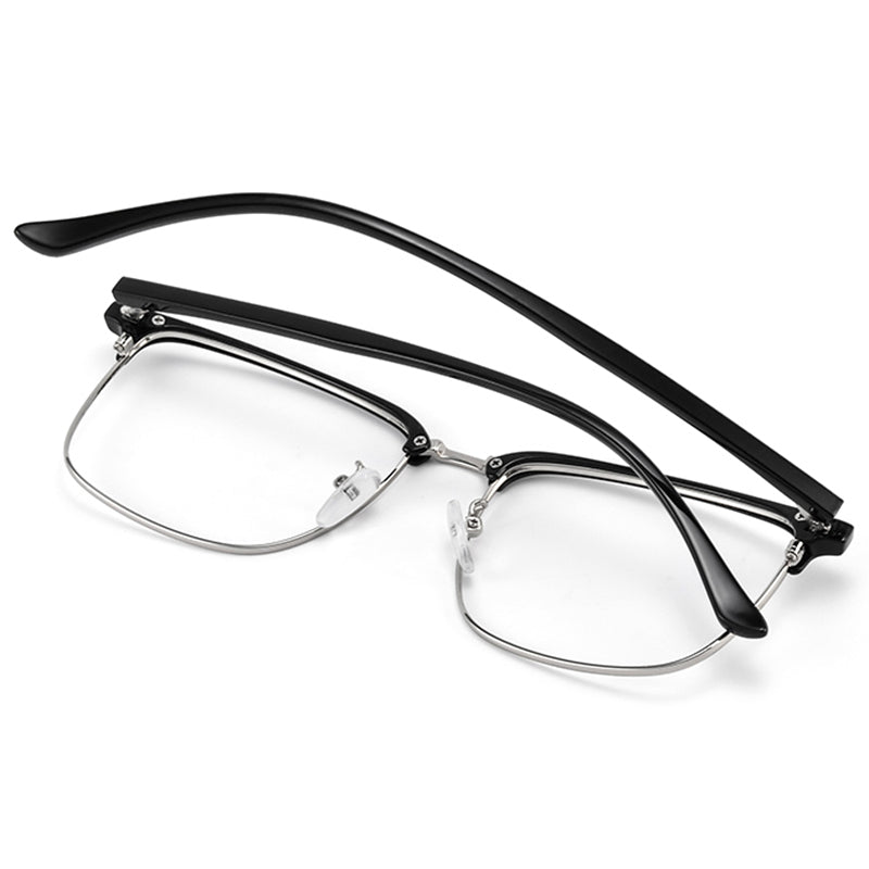 Browline Glasses EF1042 - Wide Frames for Men with Larger Heads