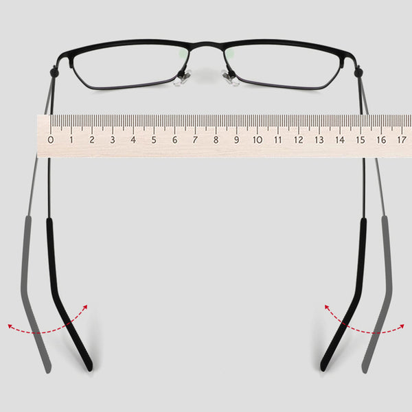 Rectangle Glasses EF1054 - Wide Frames For Men With Larger Heads