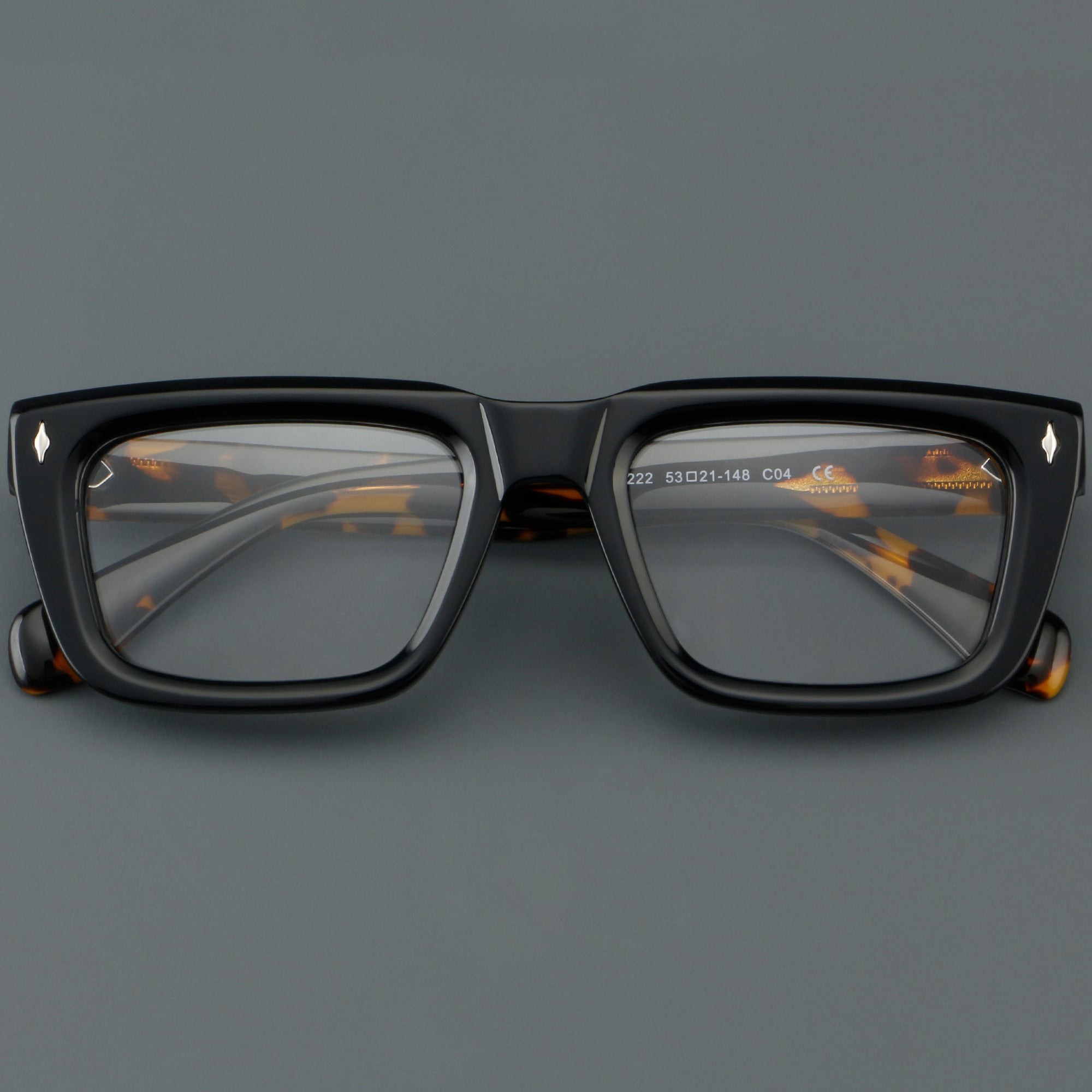 Basic Rectangular Glasses Rectangle Glasses YN1025 | Prescription Glasses | EYESHELLS