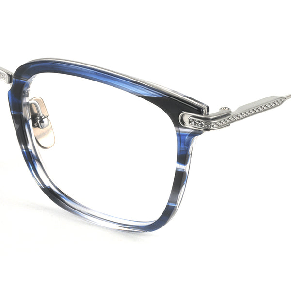 Square Glasses EF1027 - Wide Frames for Men with Larger Heads