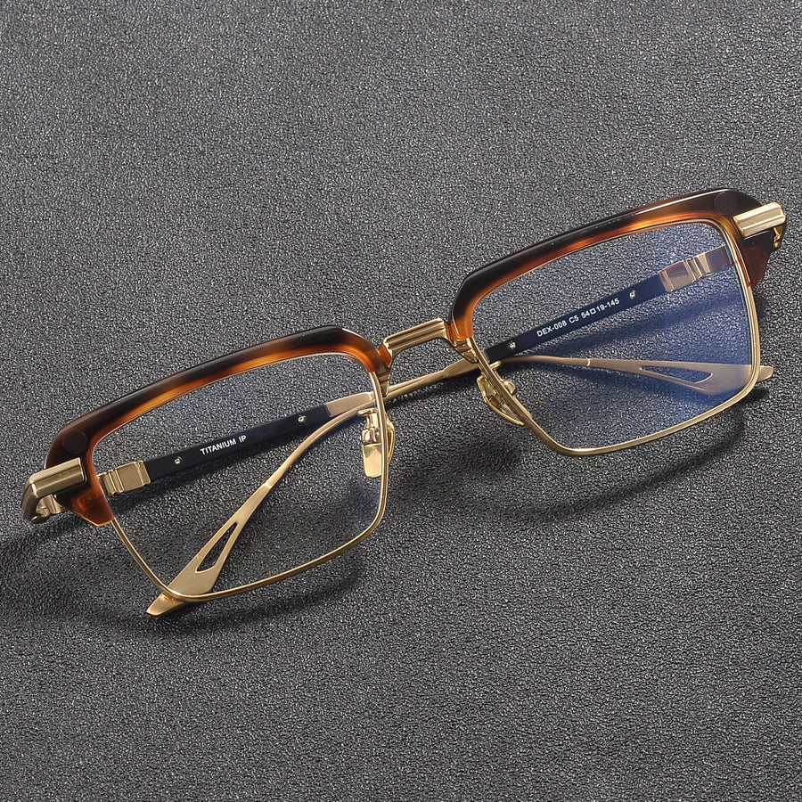 Browline Glasses EF1130 - Wide Frames for Men with Larger Heads