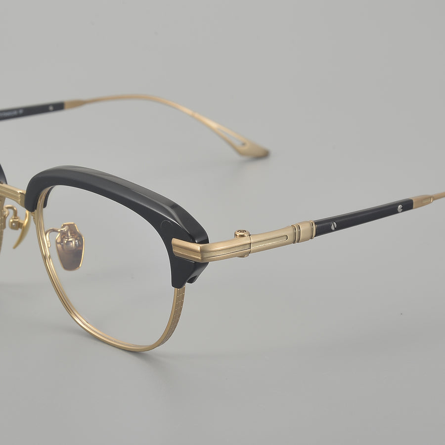 Browline Glasses EF1132 - Wide Frames for Men with Larger Heads