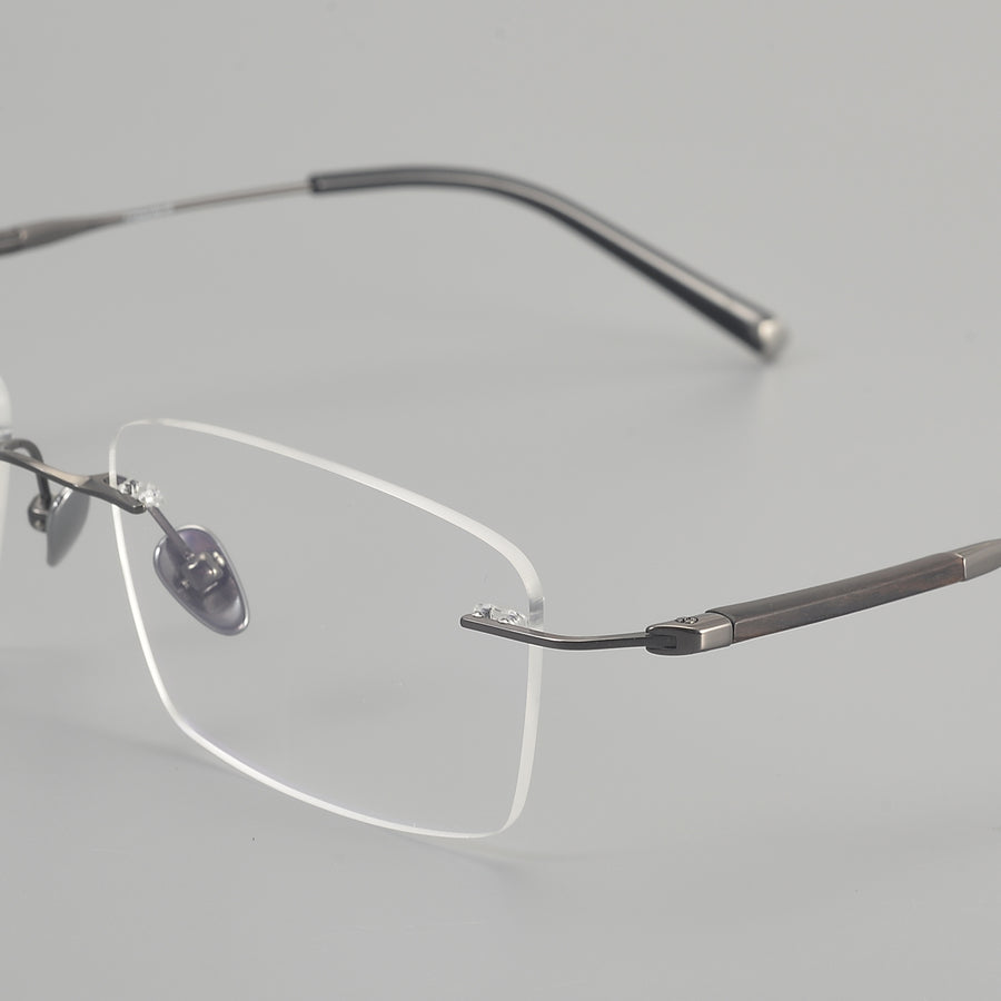 Rectangle Glasses EF1129 - Wide Frames for Men with Larger Heads
