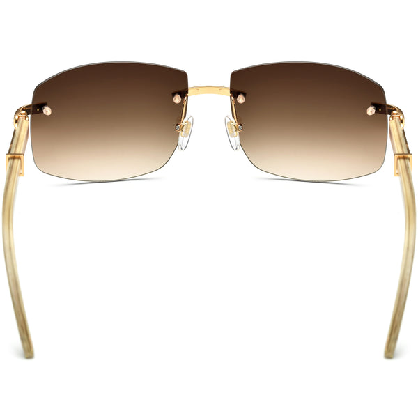Buffalo Horn Square Sunglasses BRS1007