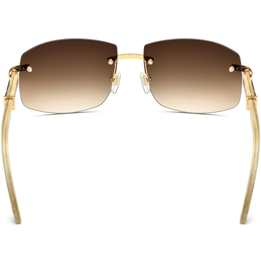 Buffalo Horn Square Sunglasses BRS1007