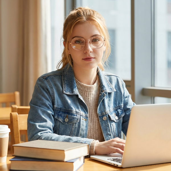 Round Glasses RV1002 - Wide Frames for Men with Larger Heads