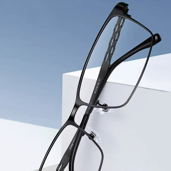 Rectangle Glasses EF1055 - Wide Frames For Men With Larger Heads