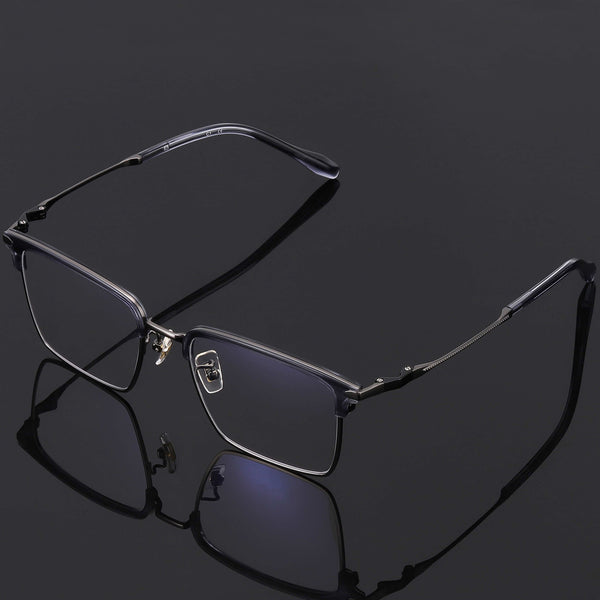 Browline Glasses EF1065 - Wide Frames For Men With Larger Heads
