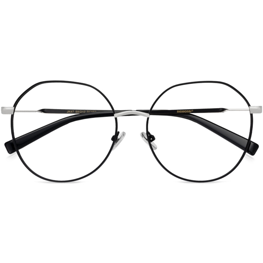 Round Glasses A3878 - Wide Frames for Men with Larger Heads
