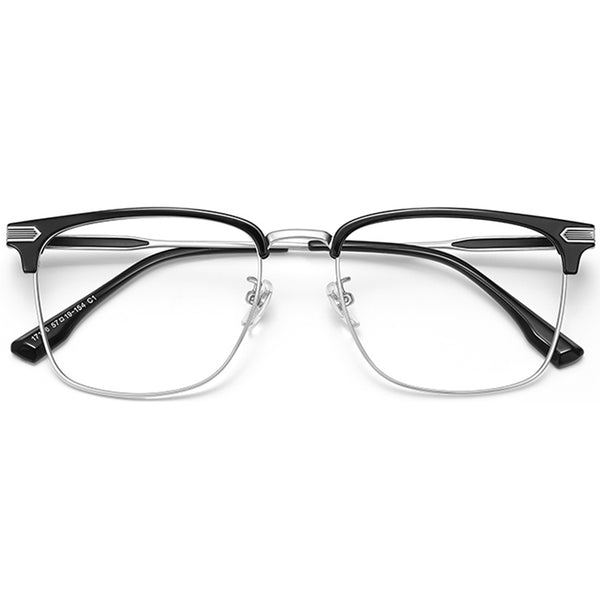 Browline Glasses EF1002 - Wide Frames for Men with Larger Heads