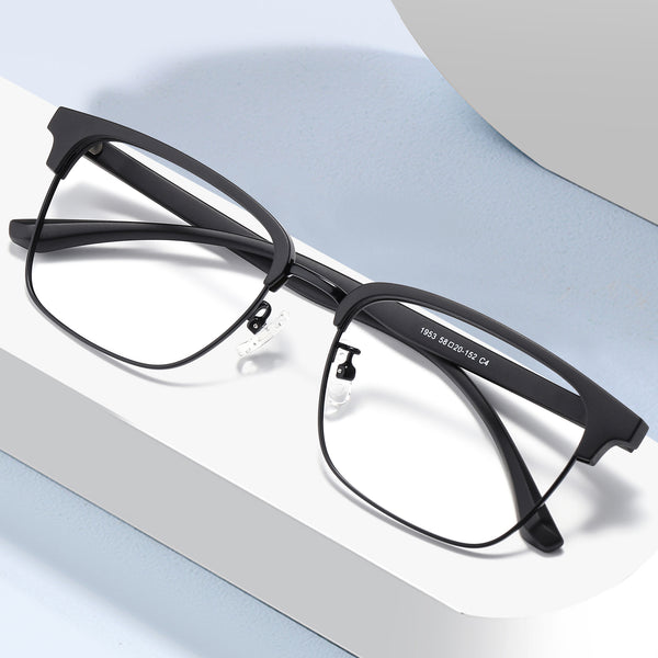 Browline Glasses EF1041 - Wide Frames for Men with Larger Heads