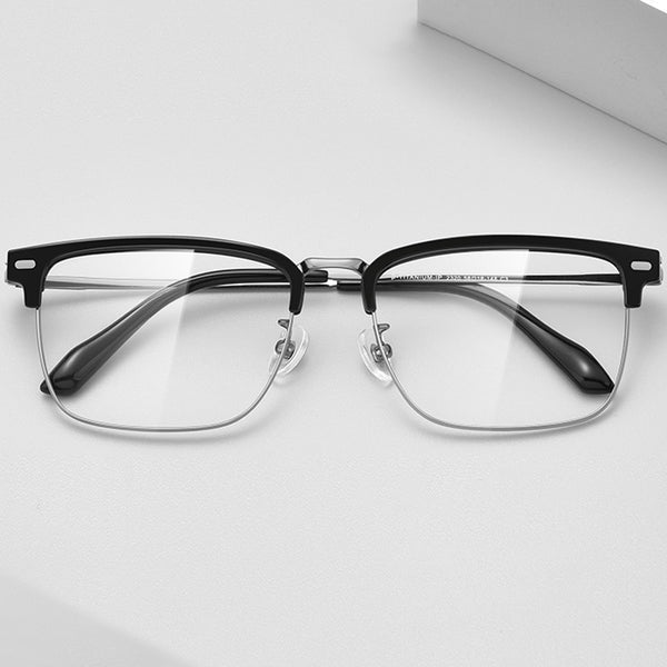 Browline Glasses EF1084 - Wide Frames For Men With Larger Heads