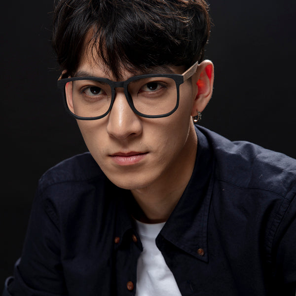 Square Glasses EF1068 - Wide Frames For Men With Larger Heads