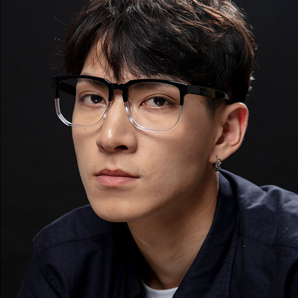 Square Glasses EF1068 - Wide Frames For Men With Larger Heads