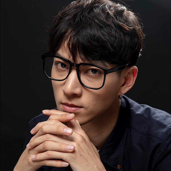 Square Glasses EF1068 - Wide Frames For Men With Larger Heads