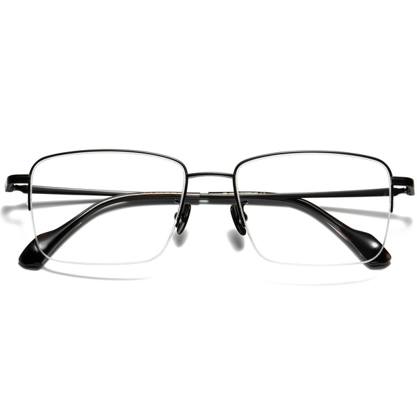 Square Glasses EF1133 - Wide Frames for Men with Larger Heads
