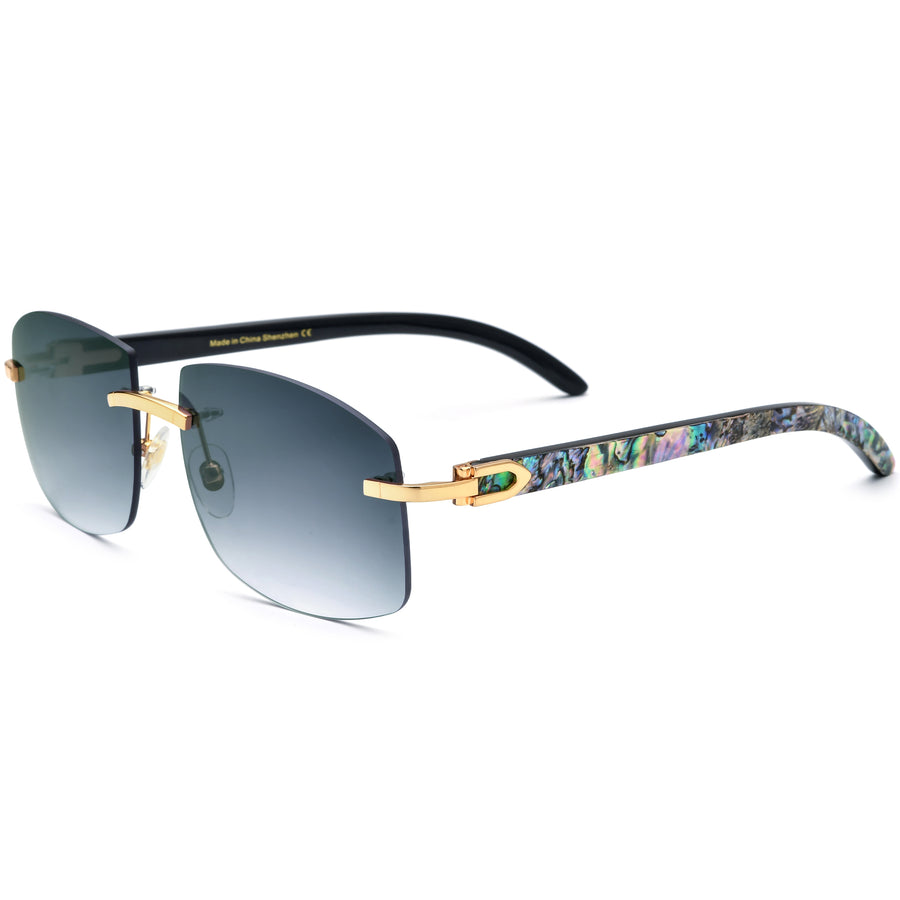 Buffalo Horn Square Sunglasses BRS1009