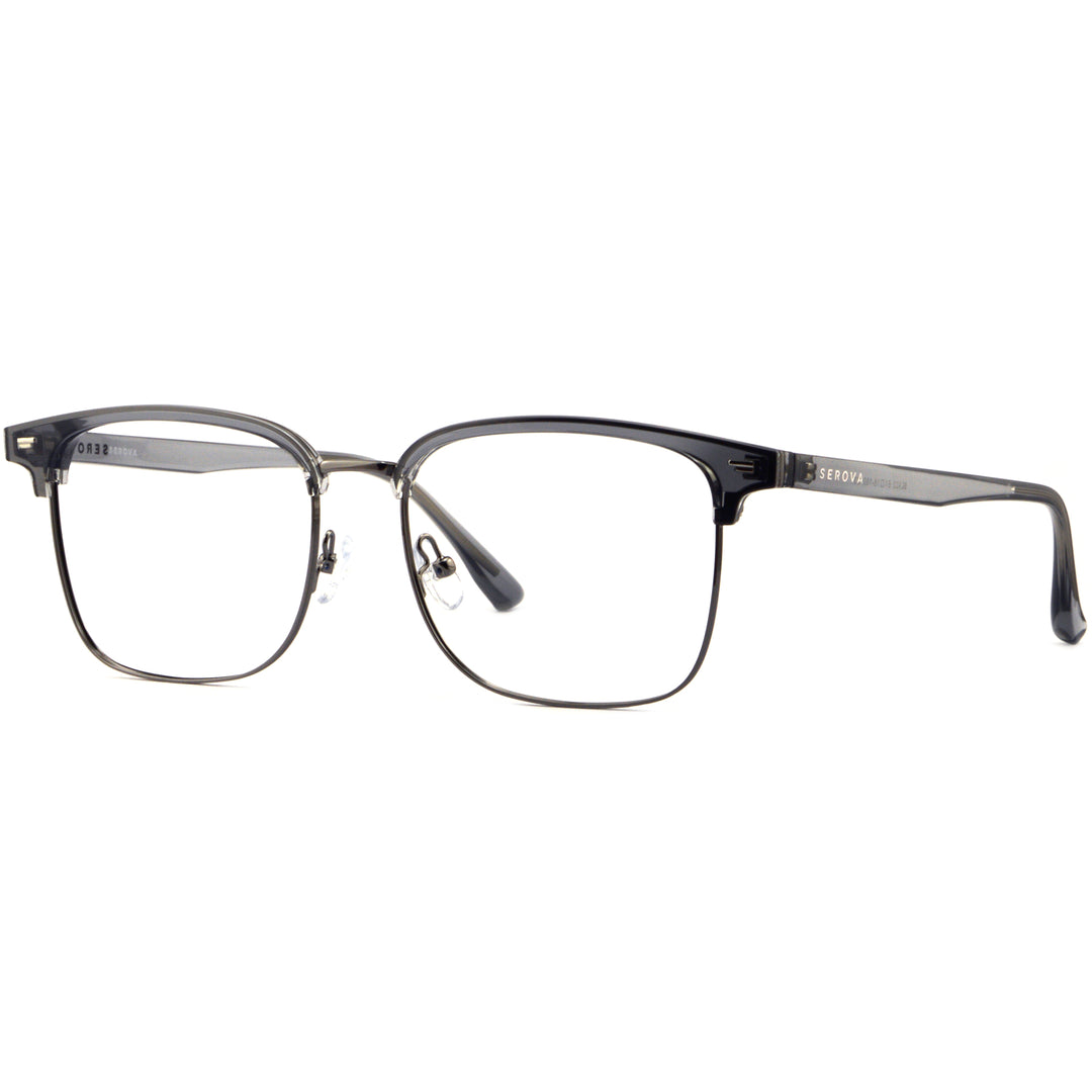 Browline Glasses EF1001 - Wide Frames for Men with Larger Heads