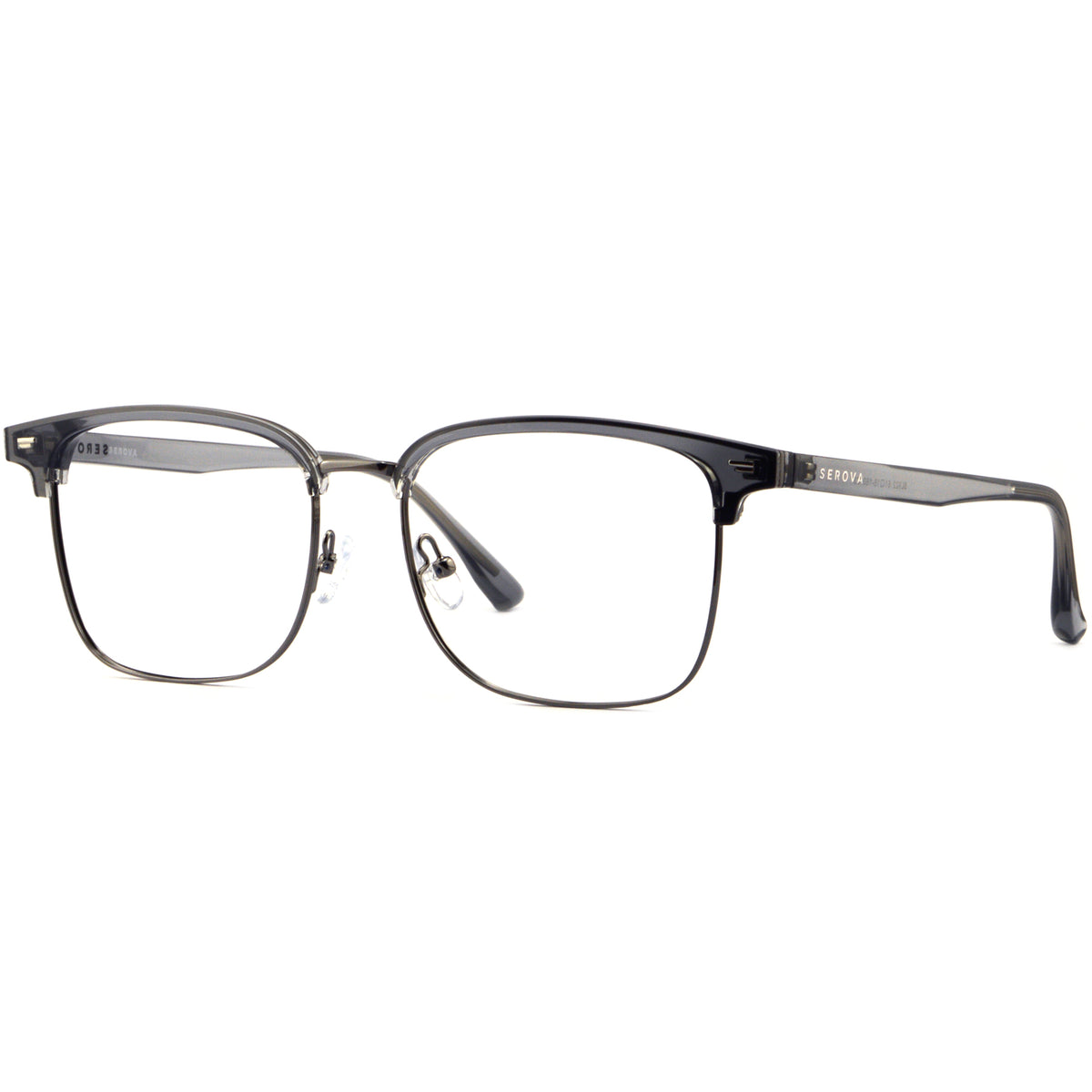 Browline Glasses EF1001 - Wide Frames for Men with Larger Heads