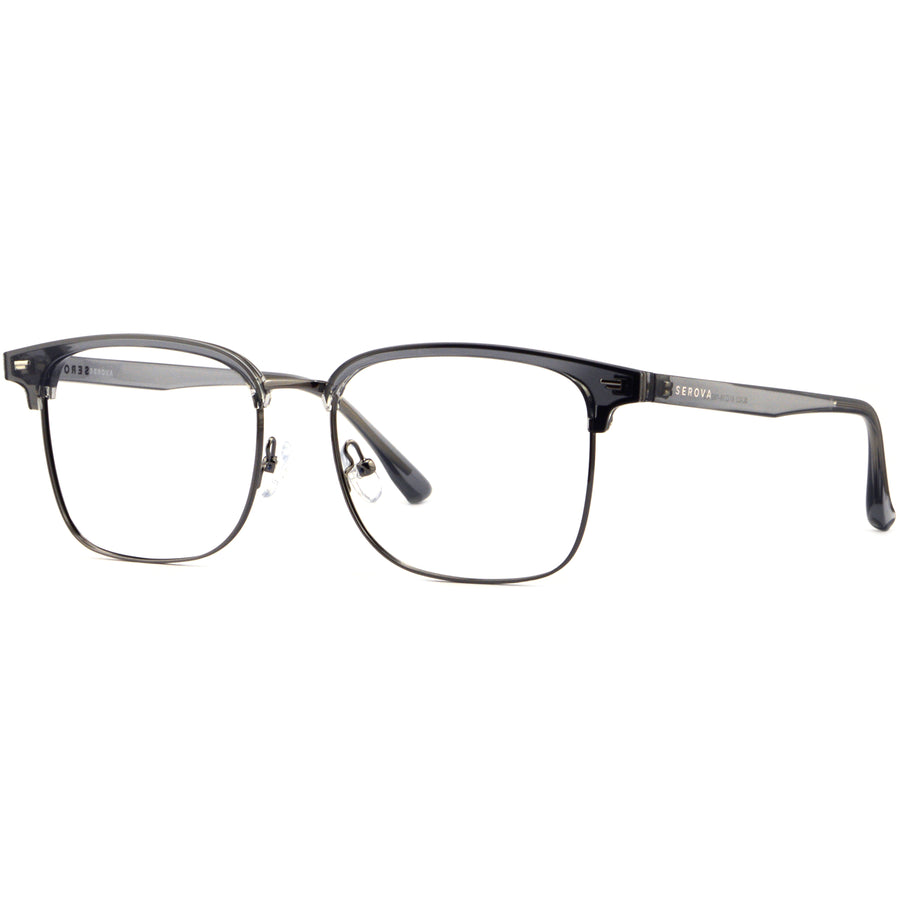 Browline Glasses EF1001 - Wide Frames for Men with Larger Heads