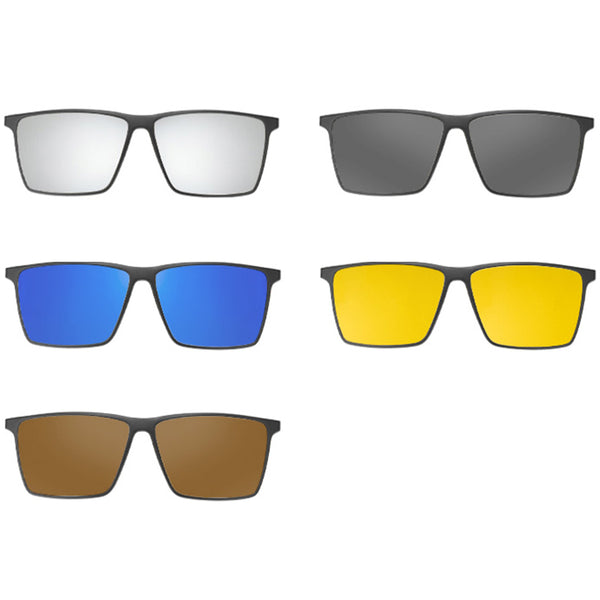 Square Glasses EF1009 - Wide Frames for Men with Larger Heads